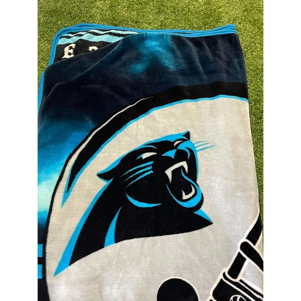 Carolina Panthers Sherpa Fleece Throw Blanket Soft Warm NFL‎ Football 50